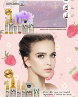 مجموعة حقن ميراكل وايت لتفتيح وتبييض البشرة.