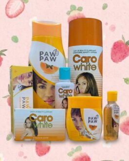 مجموعة منتجات كارو وايت وباو باو للعناية بالبشرة